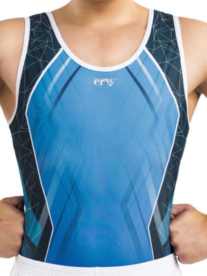 ERVY Wettkampftrikot mit Print vorne und im Rückenteil in weiß