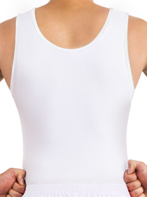 ERVY Wettkampftrikot mit Print vorne und im Rückenteil in weiß