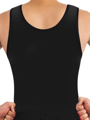 ERVY Kunstradtrikot mit Print in Pertol und schwarzem Rücken