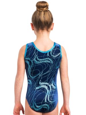 ERVY Samt, Velvet, Turnanzug, Wettkampfanzug, leotard MARE