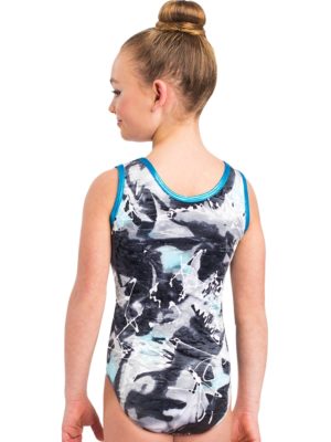 ERVY Samt, Velvet, Turnanzug, Wettkampfanzug, leotard NURIA