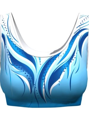 ERVY Crop Top DARINA 1B blau-weiß