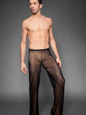 lange schwarze Tüllhose für Männer