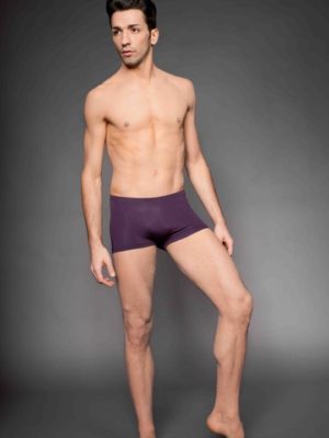 Basic Hotpant Herren Aubergine