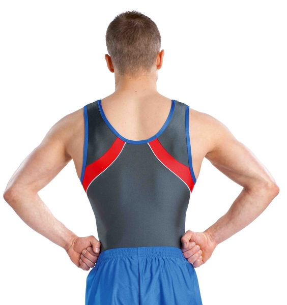 Turntrikot mit kurzen Paspeln vorne und hinten