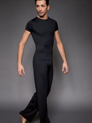 Basic T-shirt, Männer, Jungs, schwarz, enganliegend