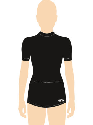 ERVY Basic RSG-Kleid mit 1/4 Arm und Stehbund