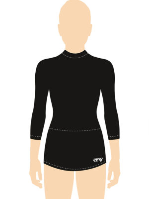 ERVY Basic RSG-Kleid mit 3/4 Arm und Stehbund