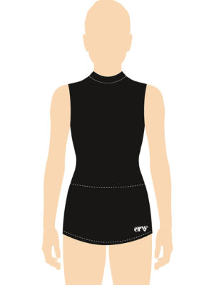 ERVY Basic RSG-Kleid ohne Arm und mit Stehbund