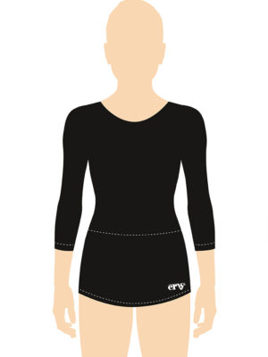 ERVY Basic RSG-Kleid mit 3/4 Arm und Rundhals